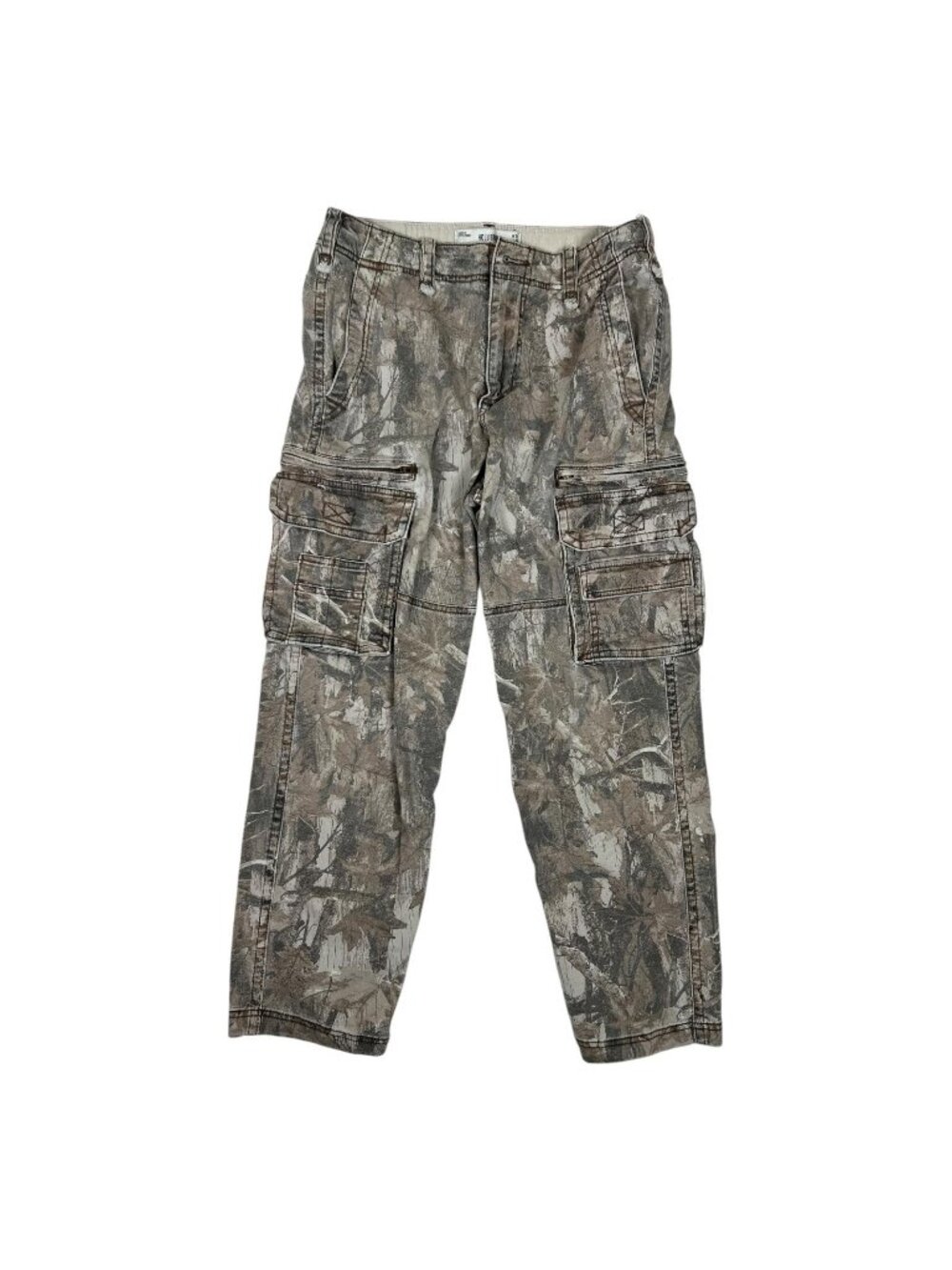 Hollister Cargo Camo Pants Women's 29x30 Loose Straight Leg Utility Pockets
